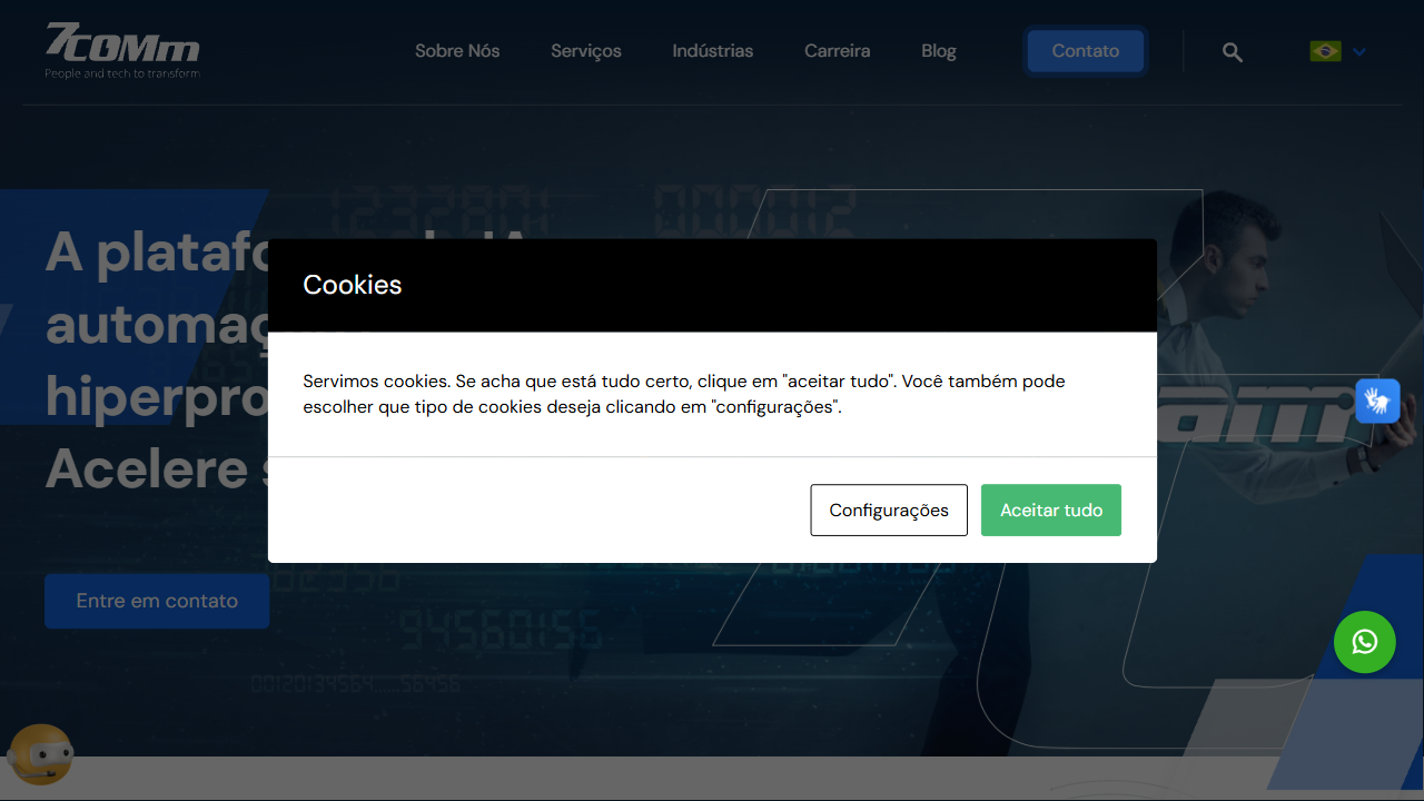 7COMm Informática LTDA website screenshot