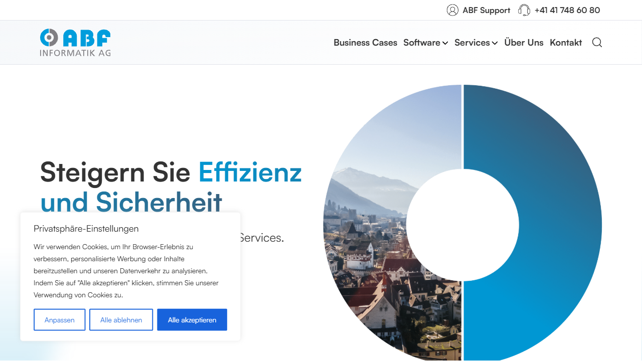 ABF Informatik AG website screenshot