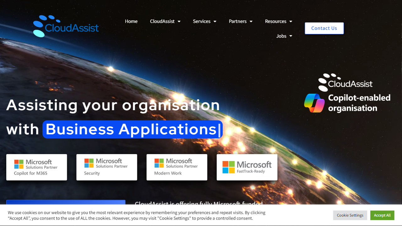 Adaptive Business Communications Ltd t/a CloudAssist website screenshot