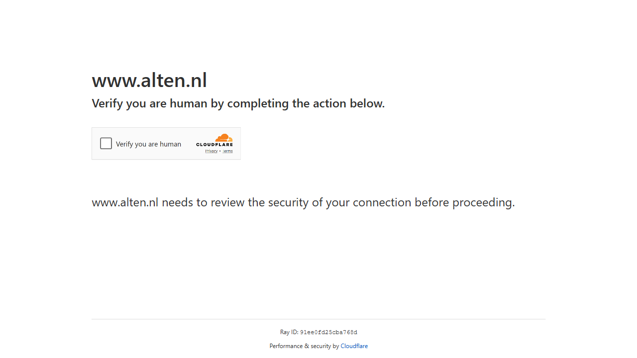 Alten Nederland B.V. website screenshot