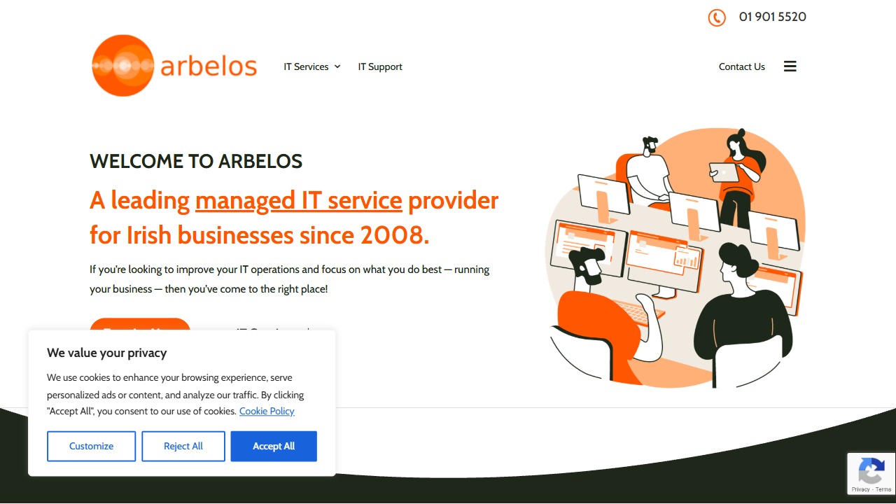 Arbelos Ltd. website screenshot