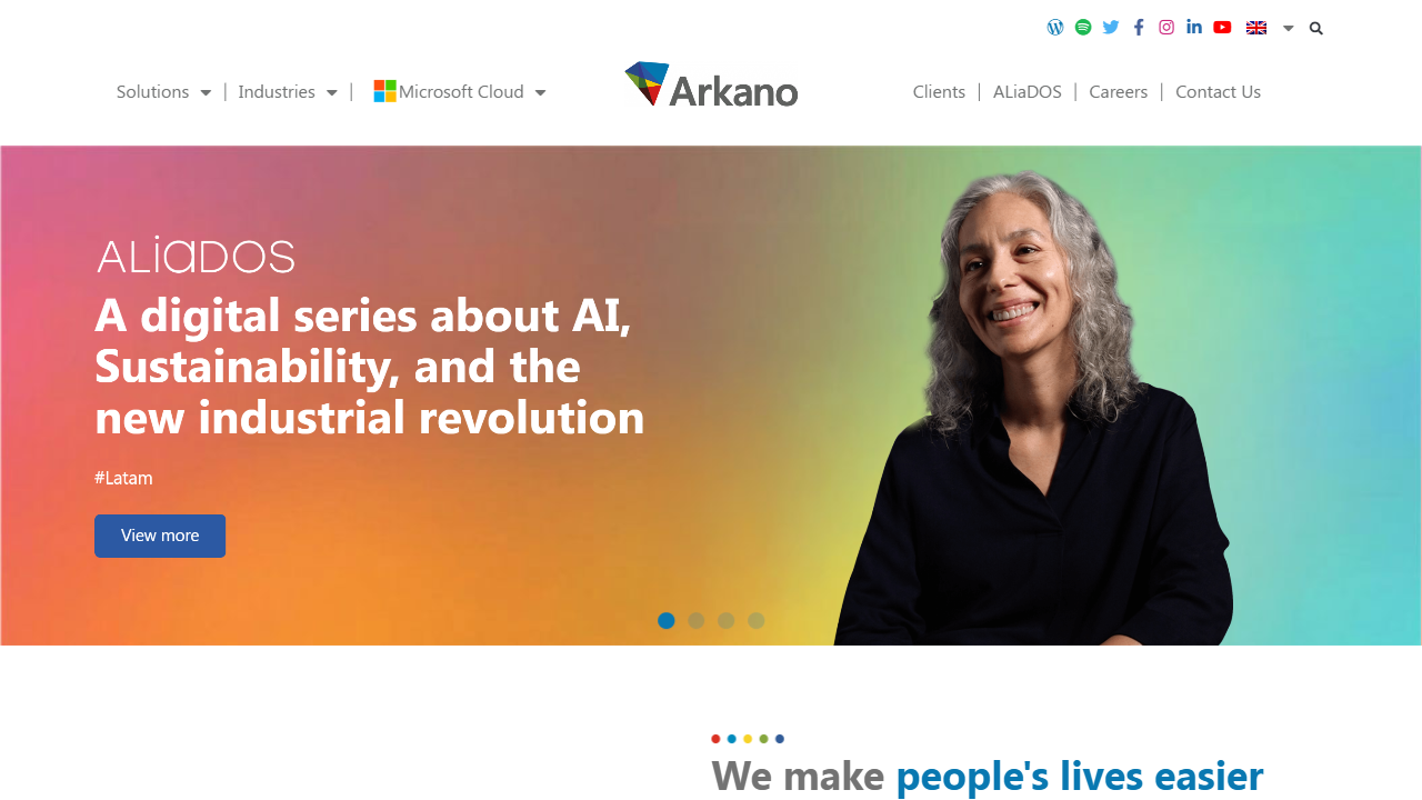 Arkano Software website screenshot