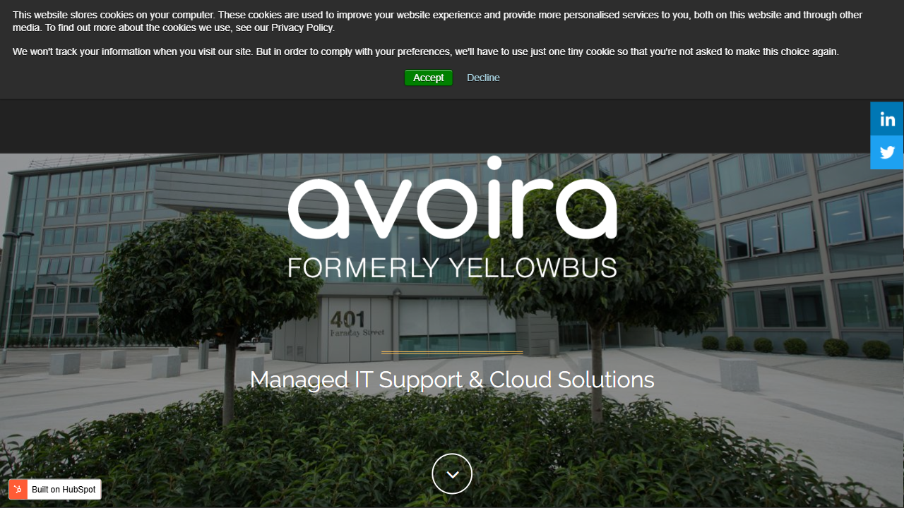 Avoira Limited website screenshot