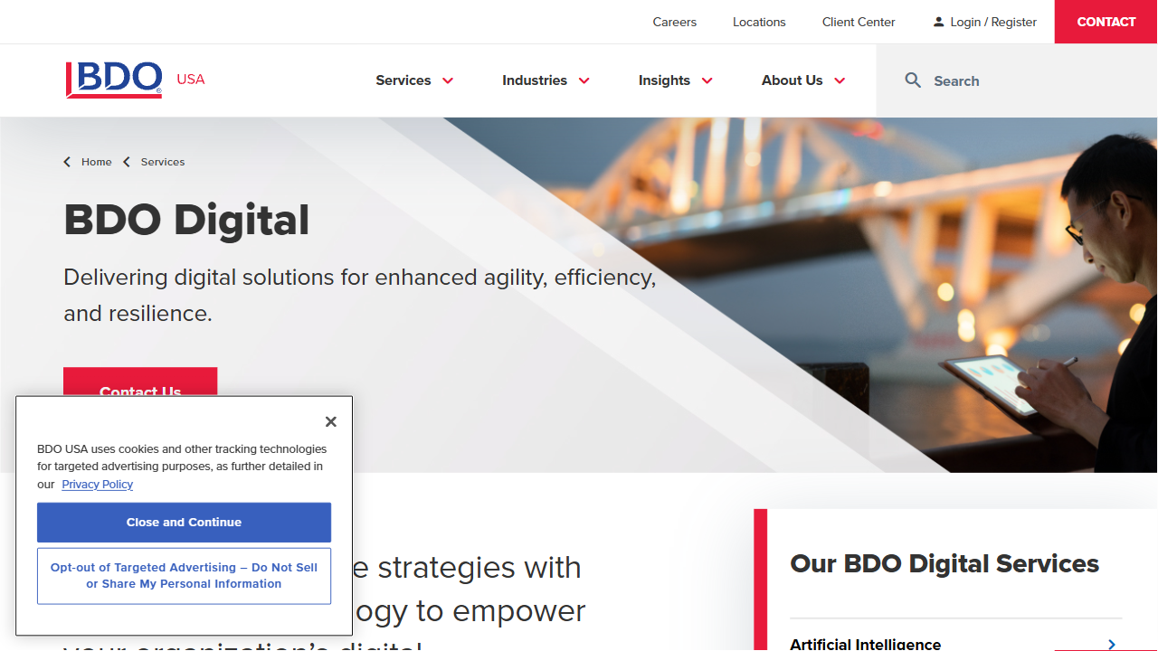 BDO Digital, LLC website screenshot