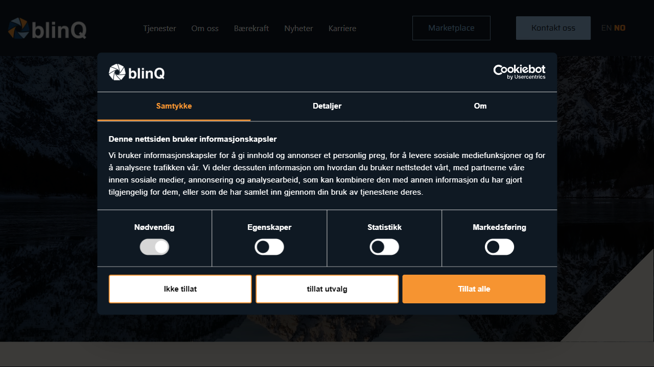 BlinQ website screenshot