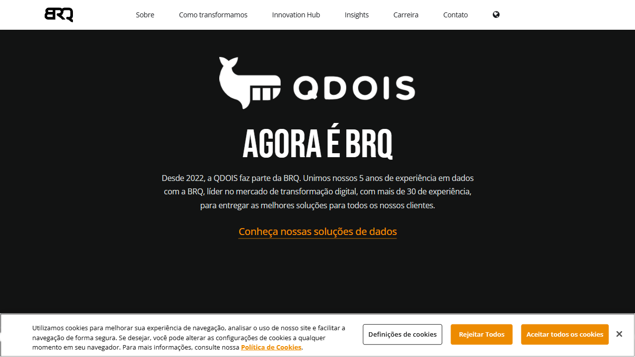 BRQ SOLUCOES EM INFORMATICA S.A website screenshot