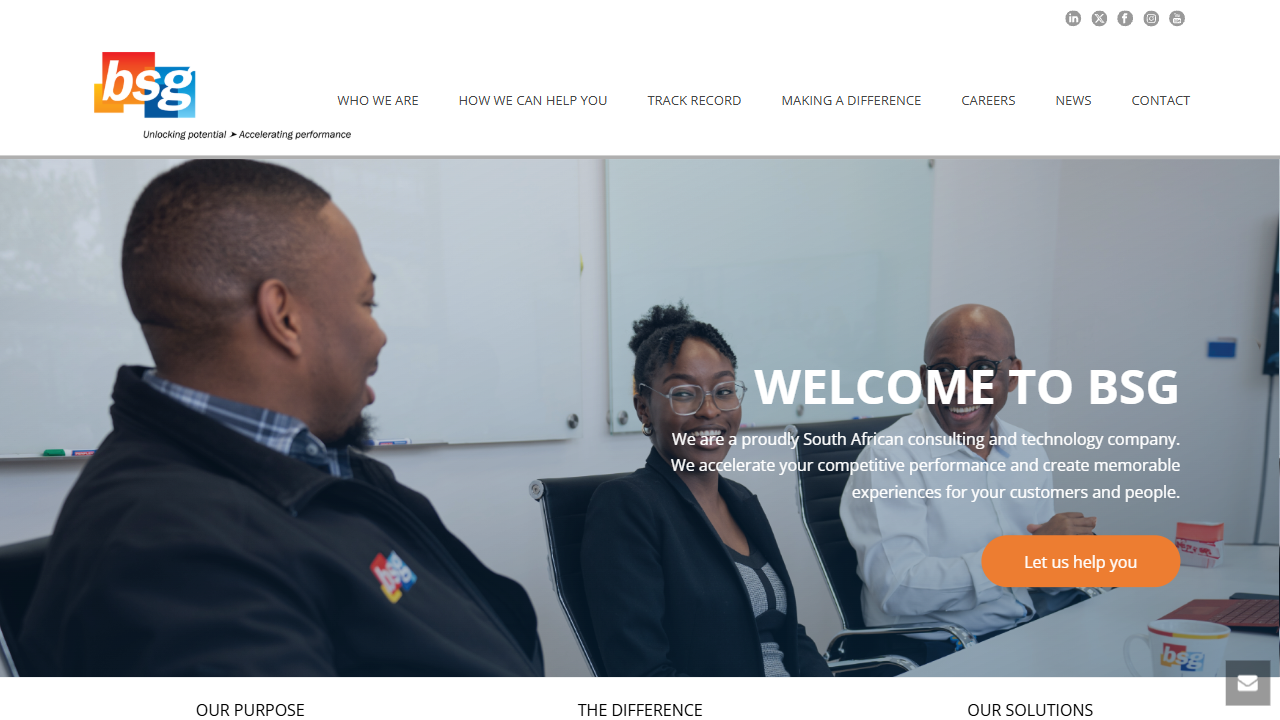 BUSINESS SYSTEMS GROUP (AFRICA) (PTY) LTD website screenshot