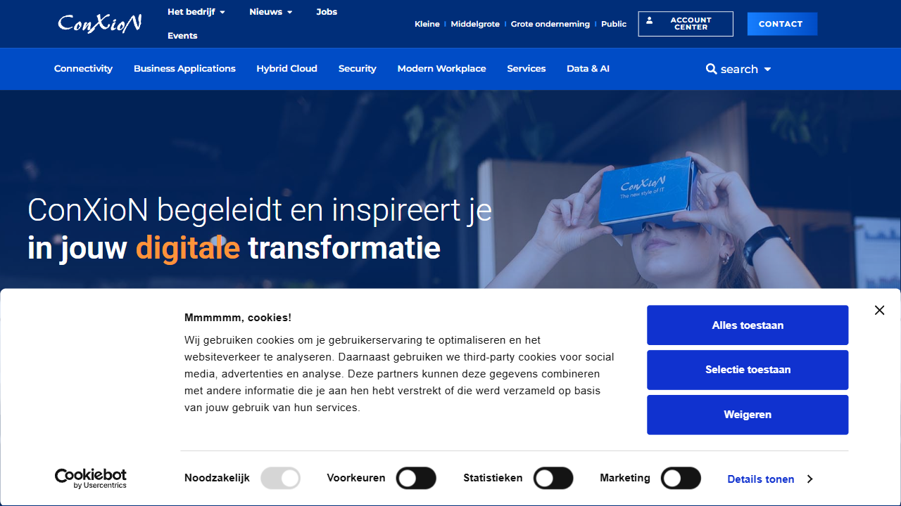 ConXioN website screenshot