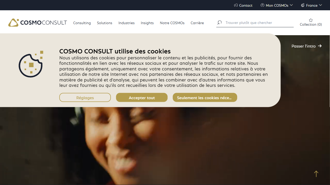 COSMO CONSULT Group website screenshot