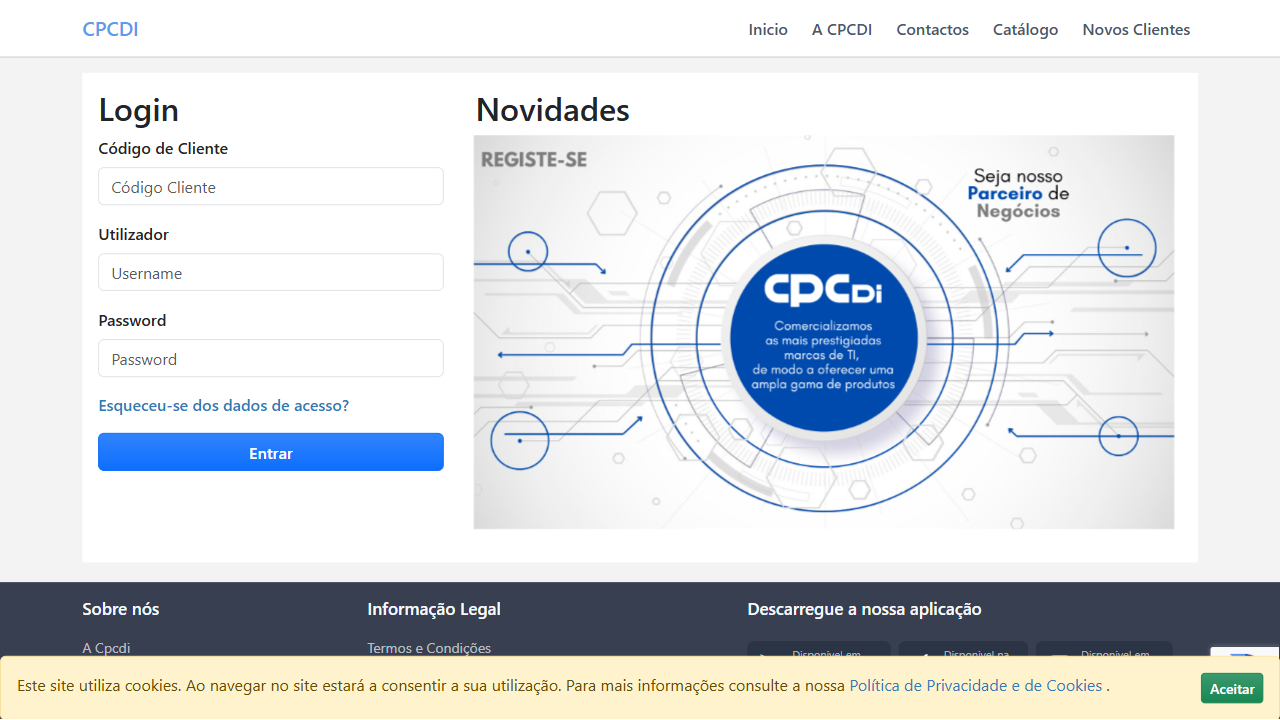 CPCDI S.A. website screenshot