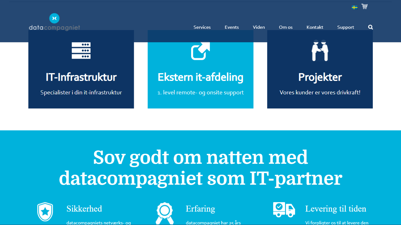 datacompagniet A/S website screenshot