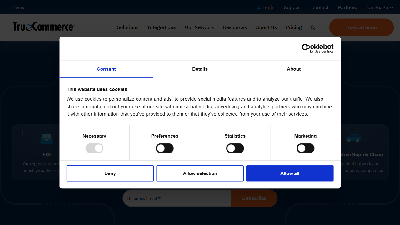 Dicentral Corporation website screenshot