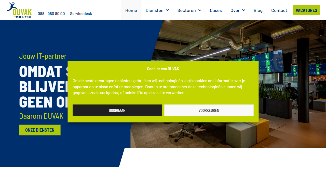 DUVAK Automatisering B.V. website screenshot
