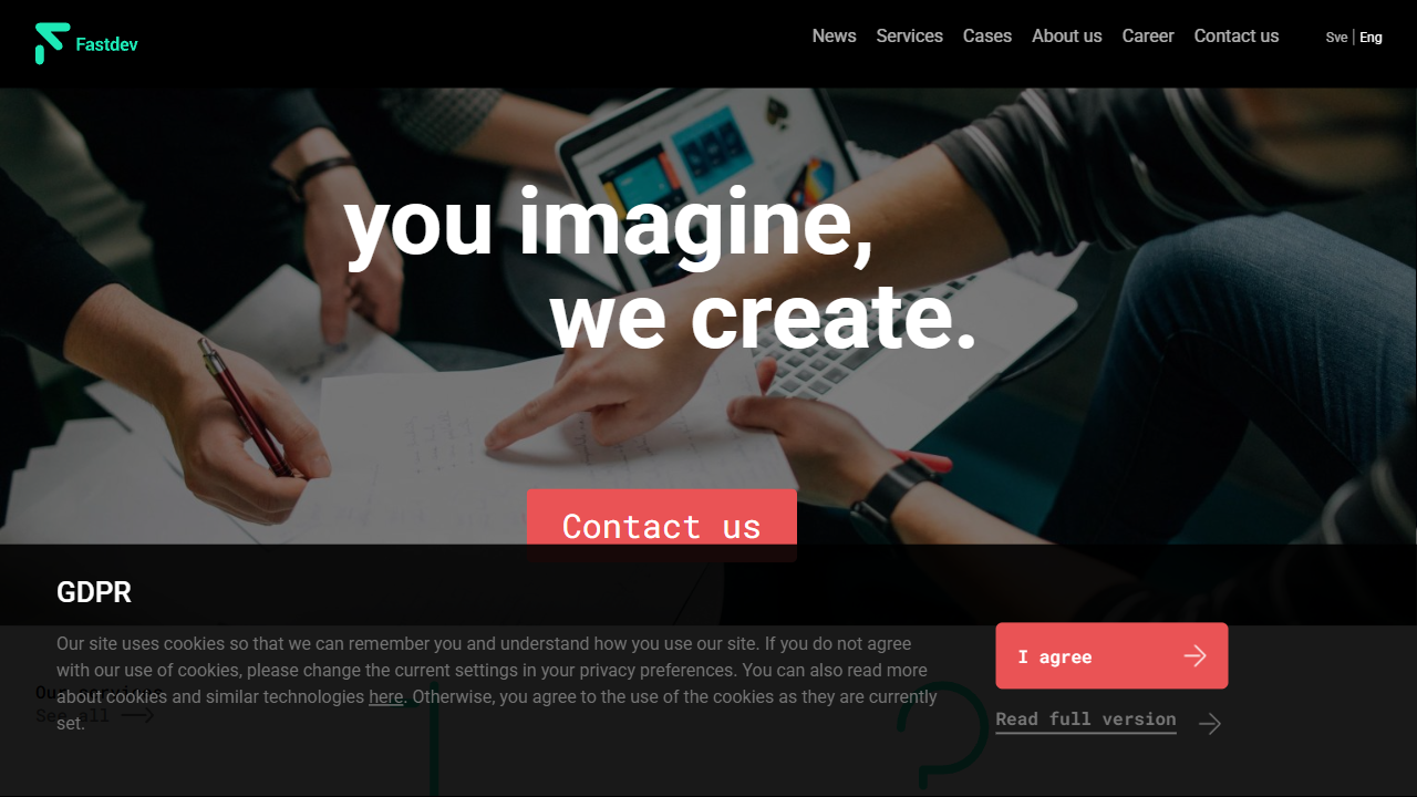 Fastdev AB website screenshot