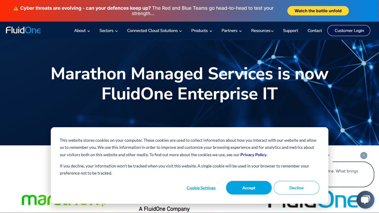 FluidOne Ltd website screenshot