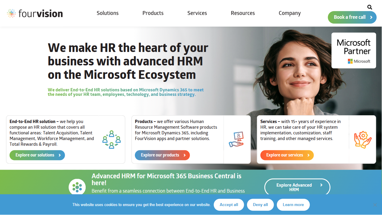 FourVision HR Plus International BV website screenshot