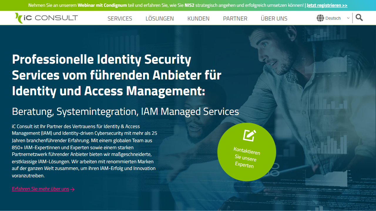 iC Consult GmbH website screenshot