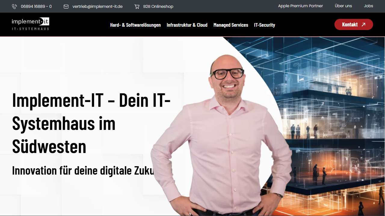 Implement-IT GmbH website screenshot