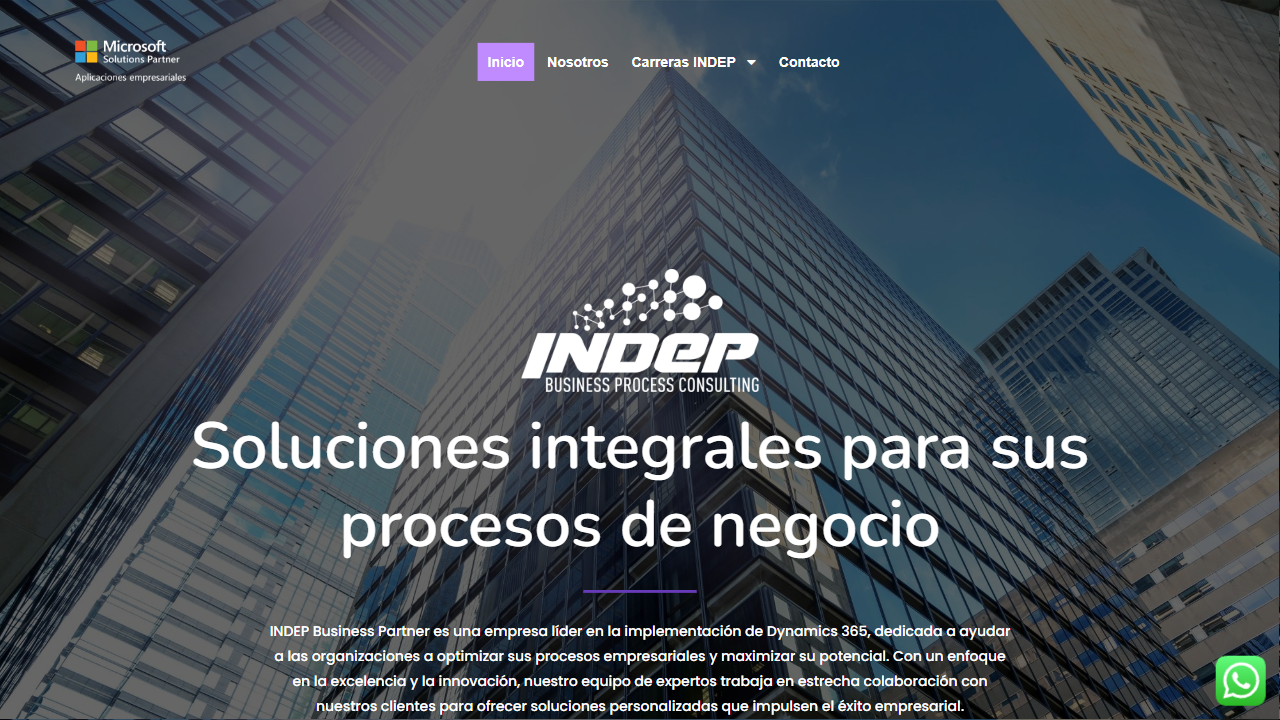 INDEP BUSINESS PARTNER, S.A DE C.V. website screenshot