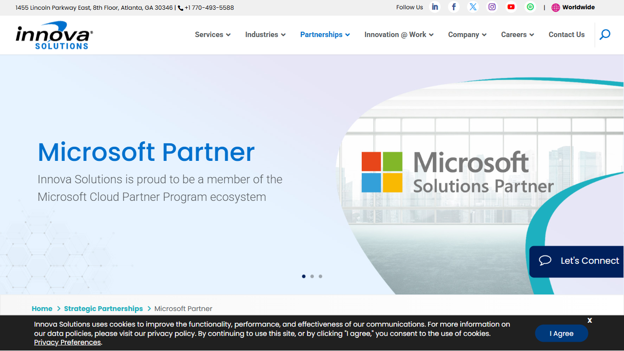 Innova Solutions website screenshot