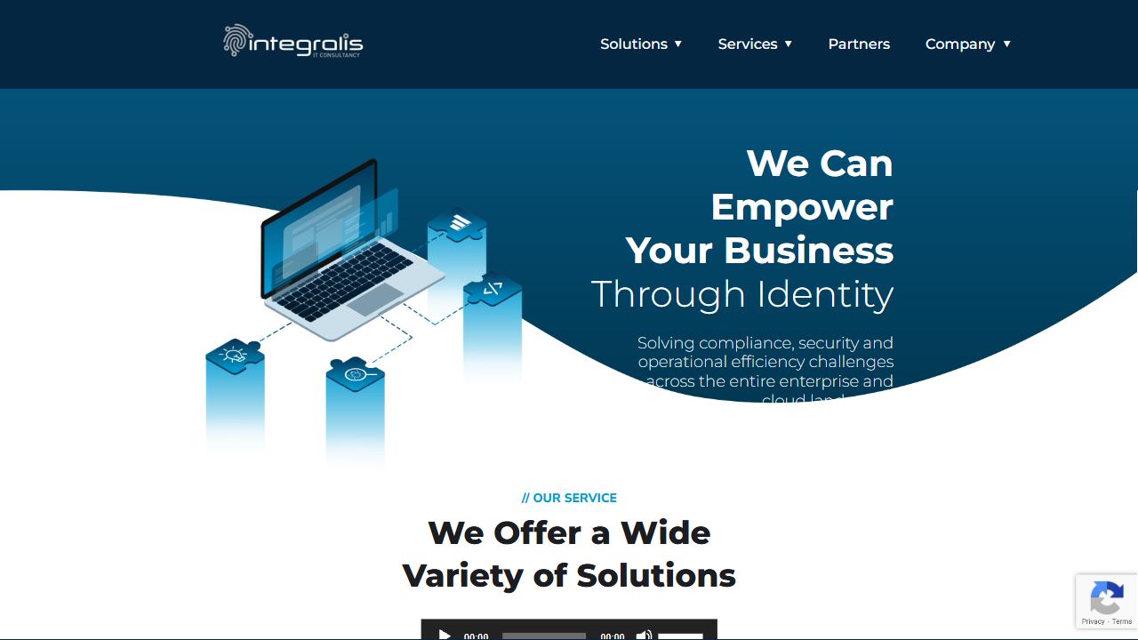 Integralis IT Consultancy website screenshot