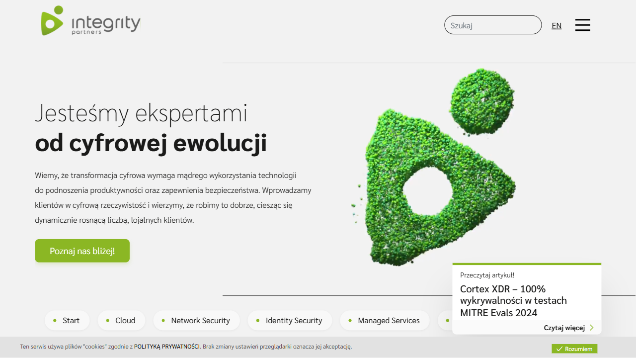 Integrity Partners Sp. z o.o. website screenshot