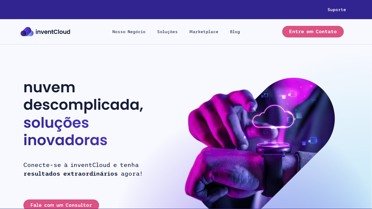 INVENTCLOUD TECNOLOGIA LTDA website screenshot