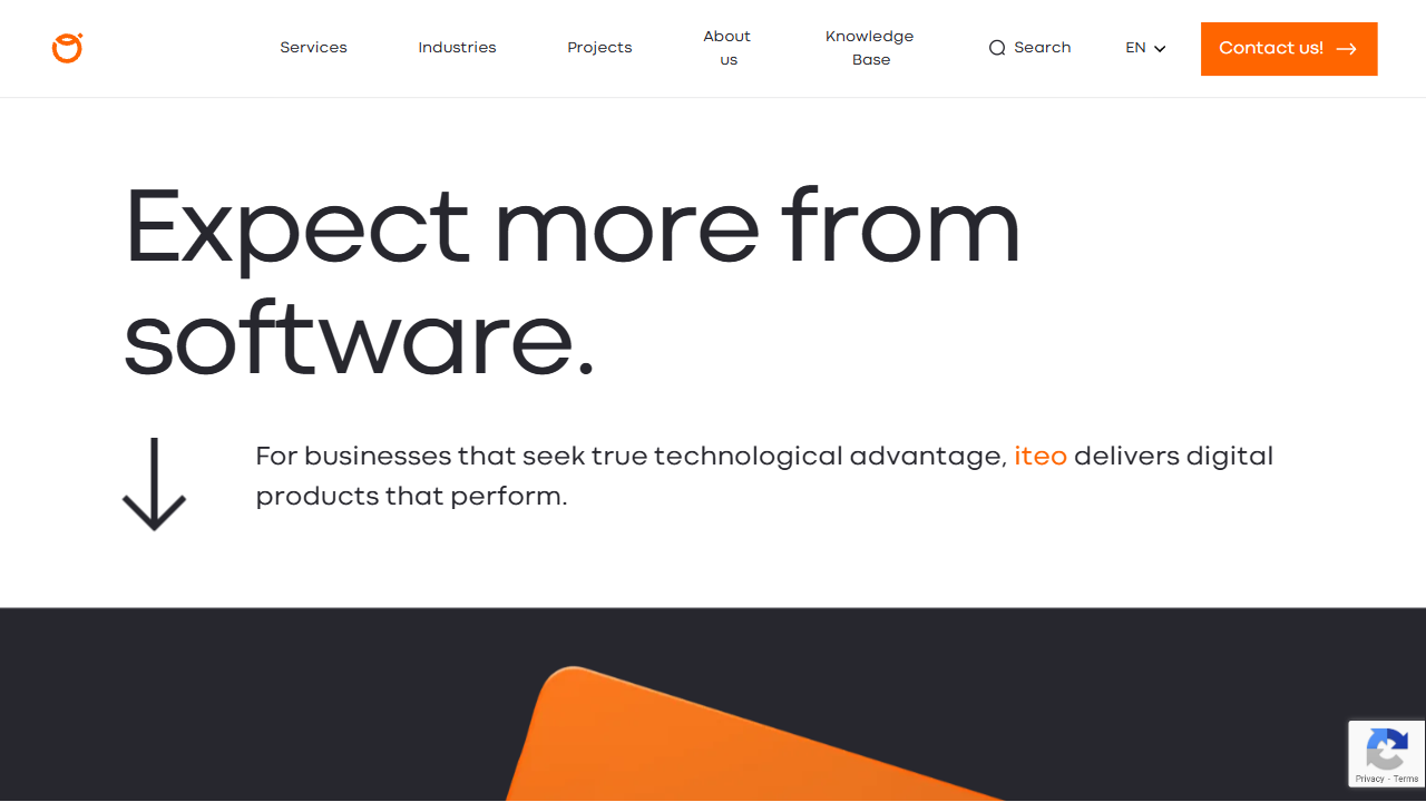 Iteo S.A. website screenshot