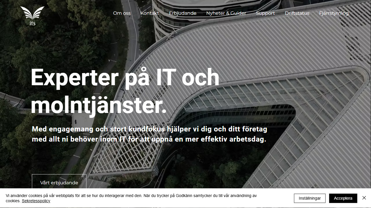 Its Nordic AB website screenshot