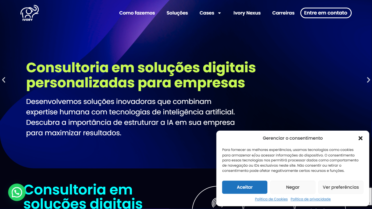 IVORY IT SERVIÇOS EM INFORMÁTICA EIRELI EPP website screenshot