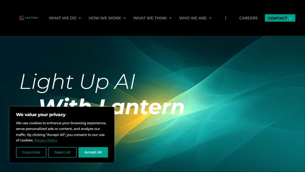 Lantern Studios Inc. website screenshot