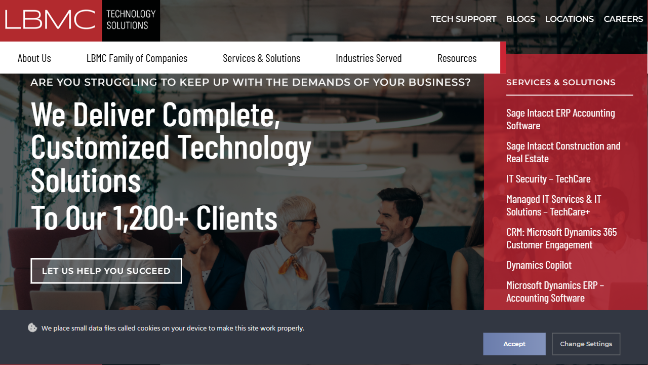 LBMC Technologies, LLC website screenshot