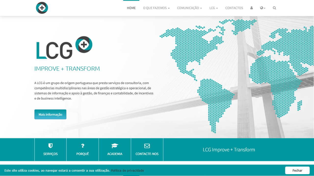 LCG Consulting S.A. website screenshot
