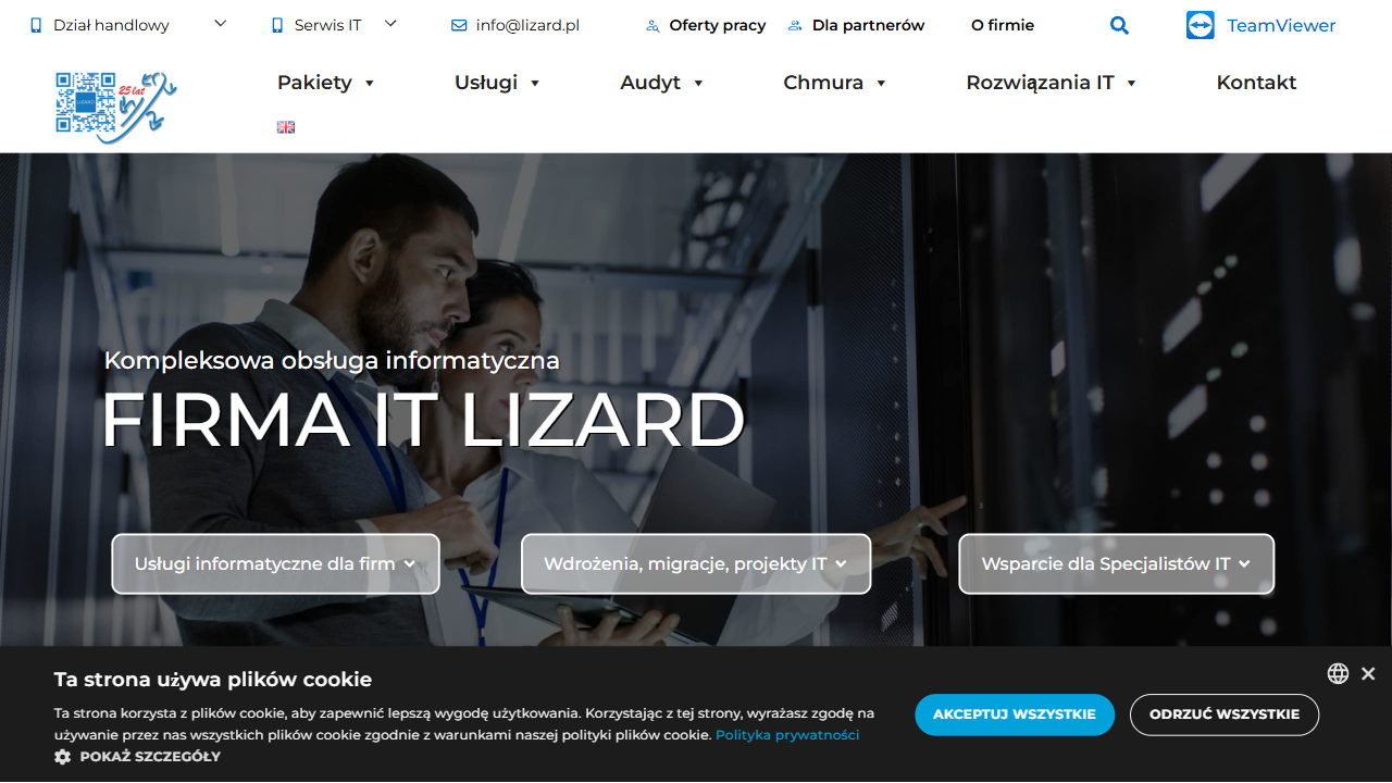 LIZARD Sp. z o.o. Sp. Komandytowa website screenshot