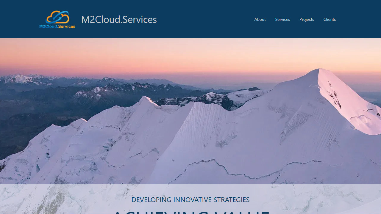 M2CLOUD.SERVICES LIMITED website screenshot