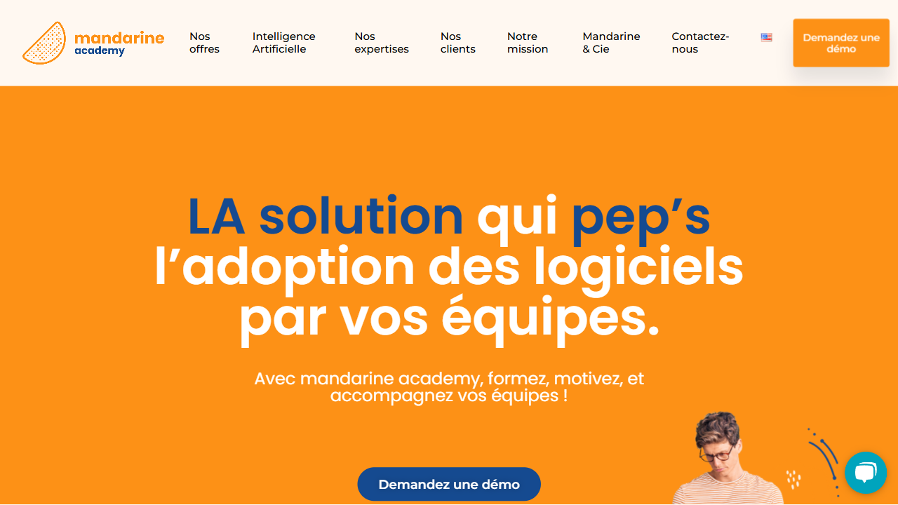 MANDARINE BUSINESS SCHOOL website screenshot