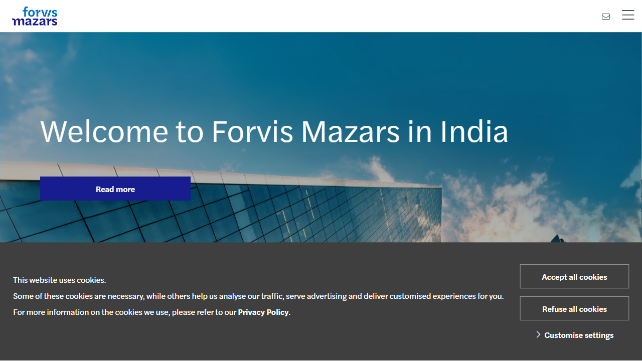 MazarsAdvisoryLLP website screenshot