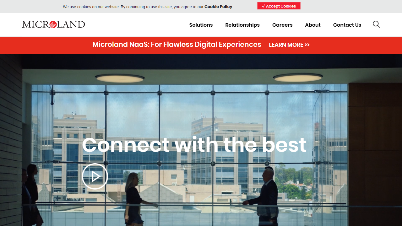 Microland website screenshot