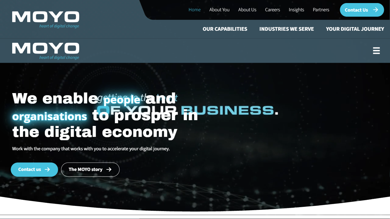 MOYO Business Advisory website screenshot