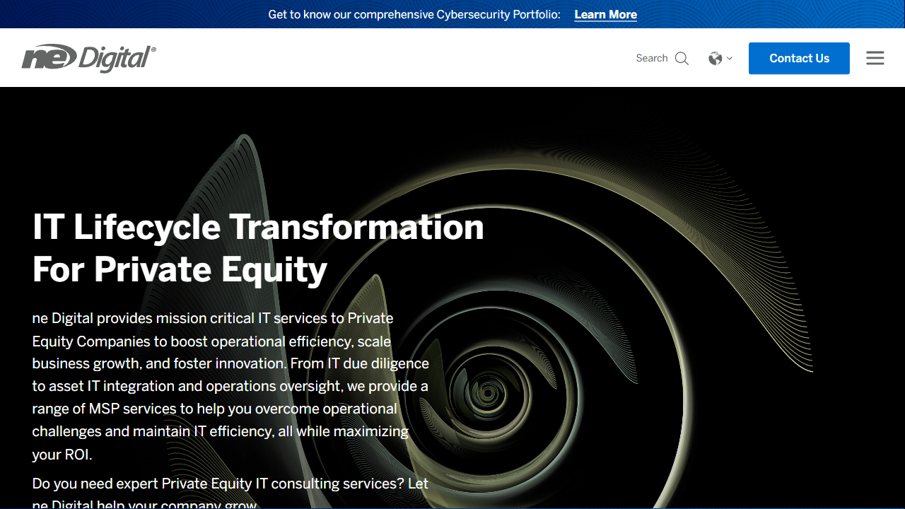 ne Digital, Inc. website screenshot