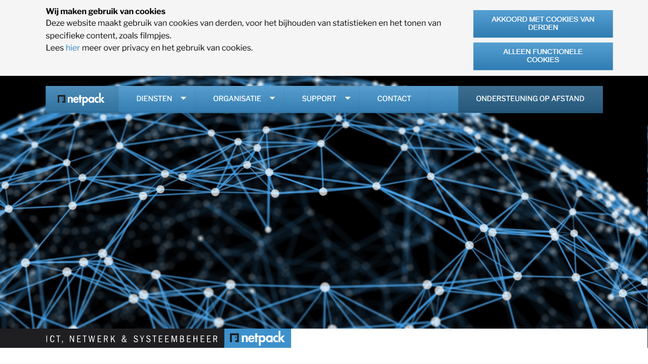 Netpack B.V. website screenshot