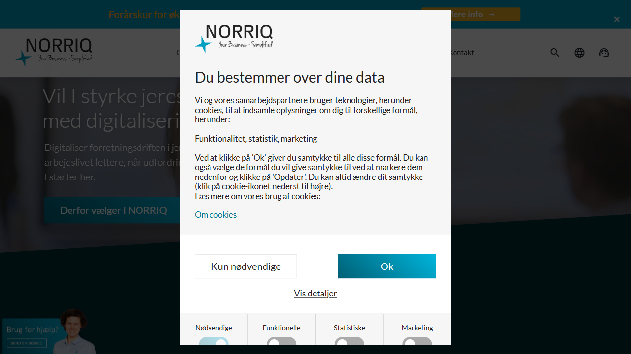 NORRIQ website screenshot