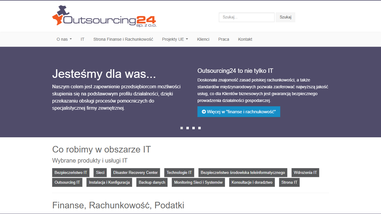 OUTSOURCING24 SP Z O O website screenshot