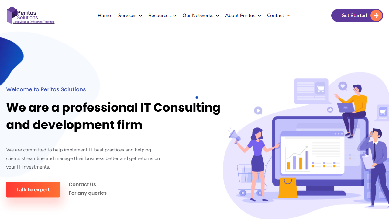 PERITOS SOLUTIONS & CONSULTING PRIVATE LIMITED website screenshot