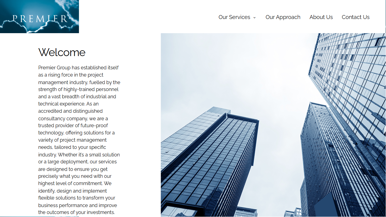 PREMIER GROUP PTE. LTD. website screenshot