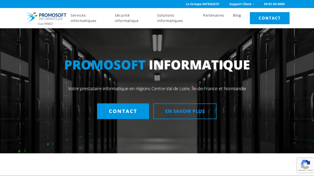 PROMOSOFT INFORMATIQUE website screenshot