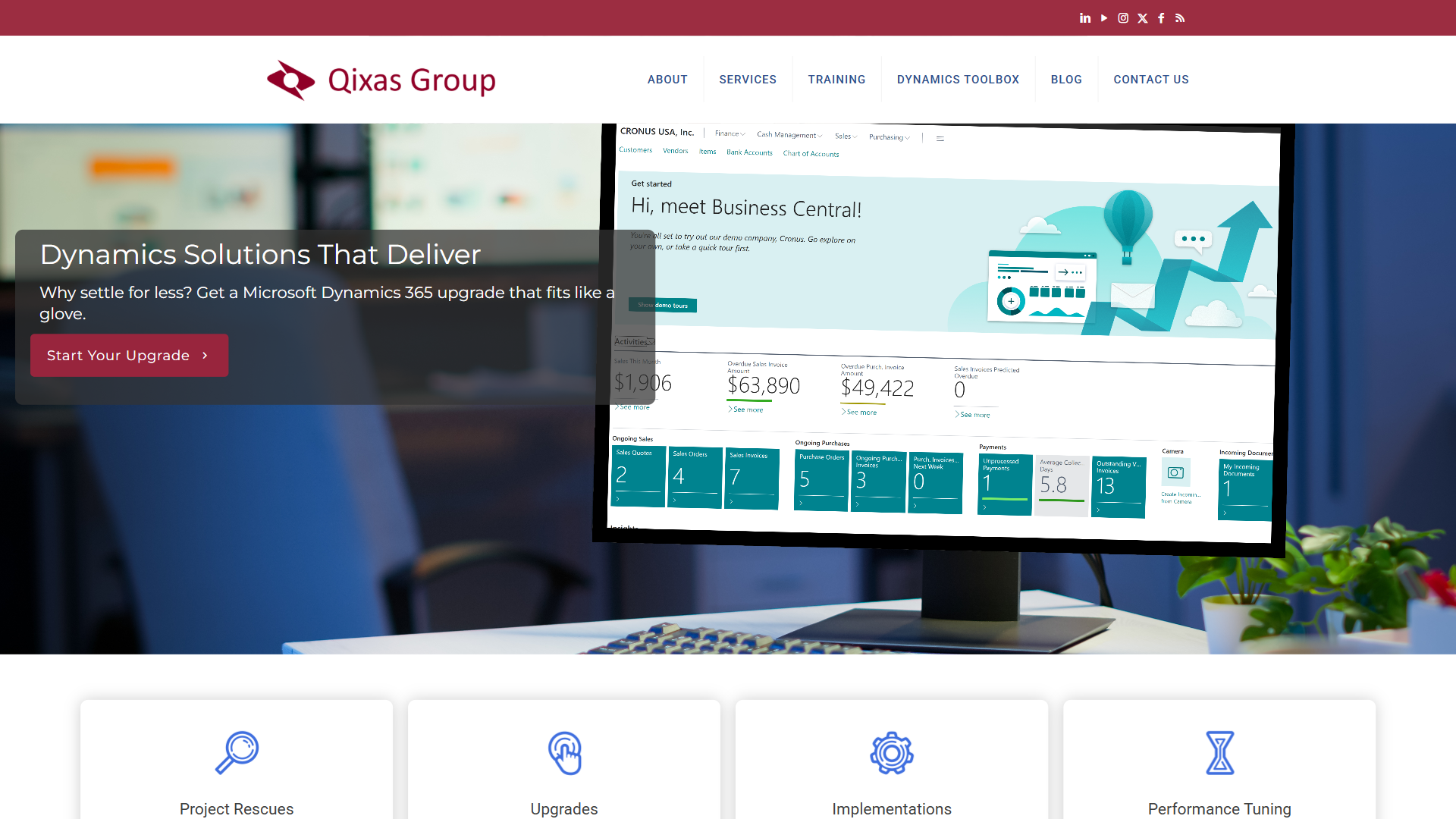 Qixas Group website screenshot