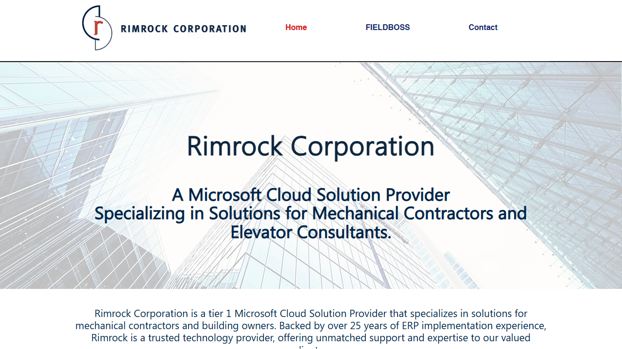 Rimrock Corporation website screenshot