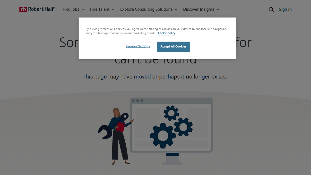 Robert Half website screenshot