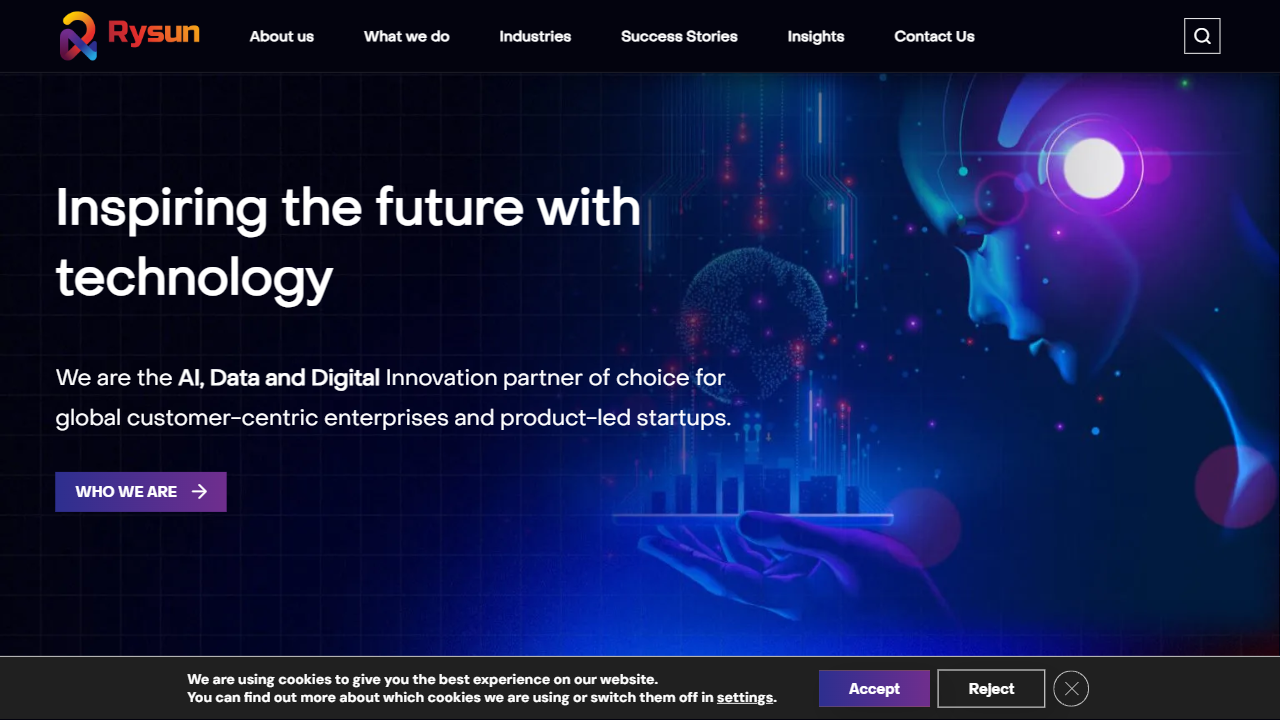 RYSUN LABS INC website screenshot